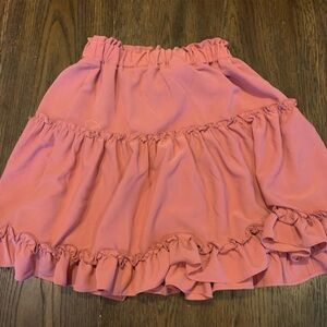 Pink Ruffled Women's Skirt